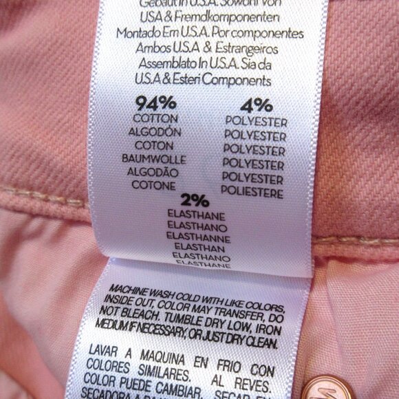 NWT Mother Mid Rise Dazzler Ankle in Play Date Quartz Pink Stretch Jeans 27 - Picture 5 of 8